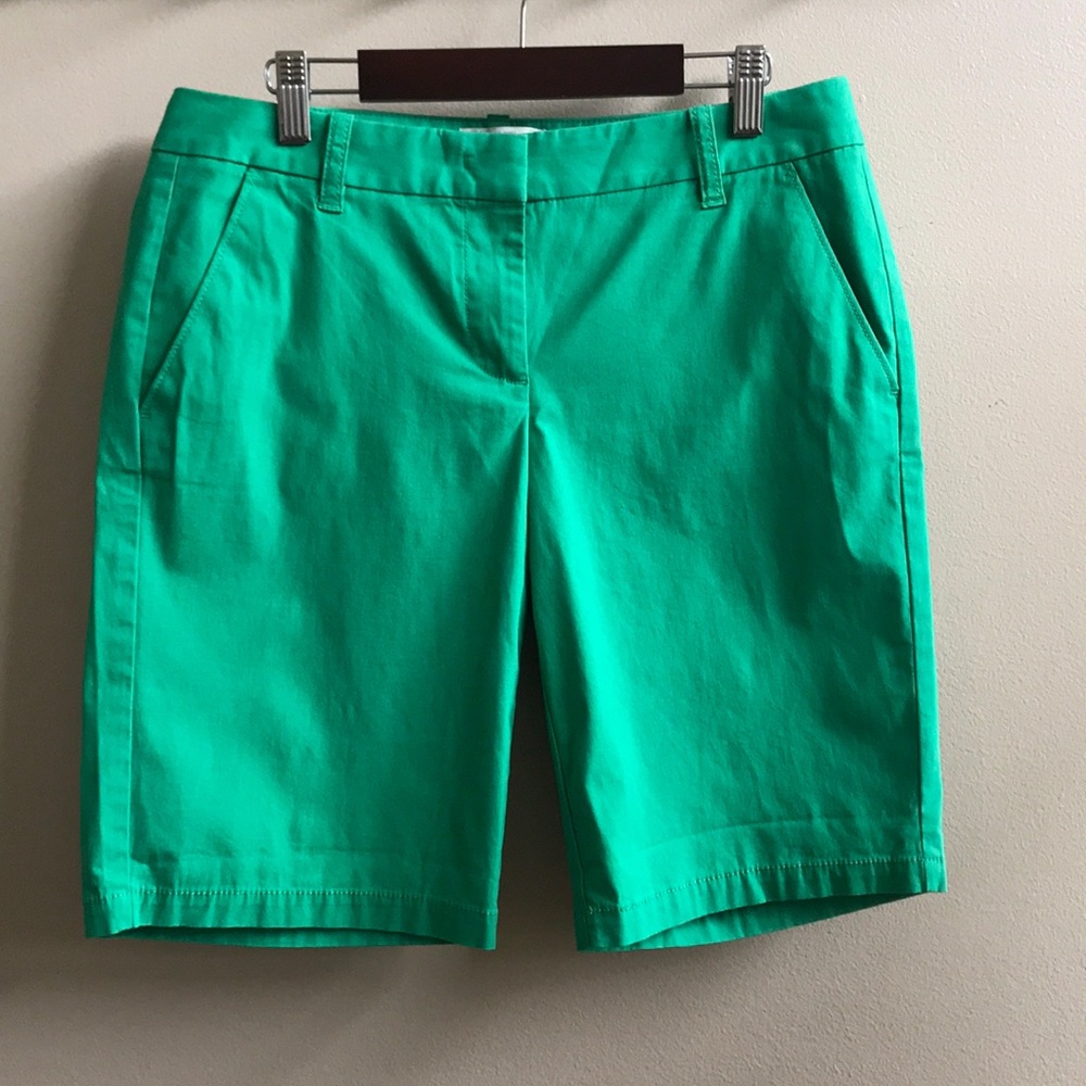 J. Crew Kelly Green Bermuda Shorts - size 2